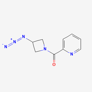 molecular formula C9H9N5O B1476375 (3-叠氮代氮杂环丁-1-基)(吡啶-2-基)甲酮 CAS No. 2098046-34-3