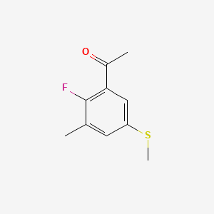 1-(2-Fluoro-3-methyl-5-(methylthio)phenyl)ethanone