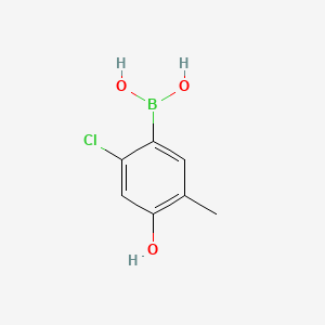 (2-Chloro-4-hydroxy-5-methylphenyl)boronic acid