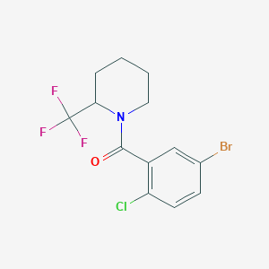 (5-Bromo-2-chlorophenyl)(2-(trifluoromethyl)piperidin-1-yl)methanone