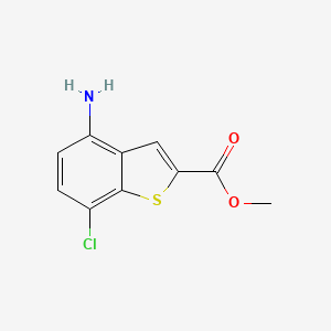 Methyl 4-amino-7-chloro-1-benzothiophene-2-carboxylate