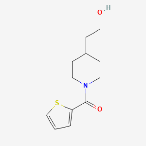 molecular formula C12H17NO2S B1476379 (4-(2-Hydroxyethyl)piperidin-1-yl)(thiophen-2-yl)methanone CAS No. 1300730-28-2