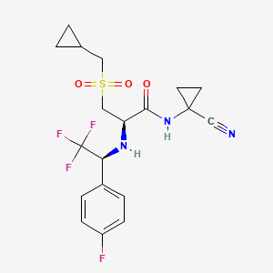 molecular formula C19H21F4N3O3S B14763797 Trifluoroethylamine inhibitor, 12 