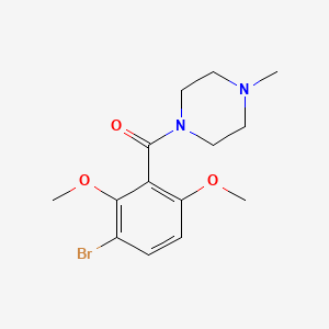 molecular formula C14H19BrN2O3 B14763798 (3-Bromo-2,6-dimethoxyphenyl)(4-methylpiperazin-1-yl)methanone 