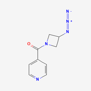 molecular formula C9H9N5O B1476380 (3-叠氮代氮杂环丁-1-基)(吡啶-4-基)甲酮 CAS No. 2097992-34-0