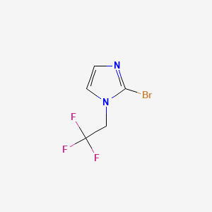 molecular formula C5H4BrF3N2 B14763803 2-Bromo-1-(2,2,2-trifluoroethyl)-1H-imidazole 