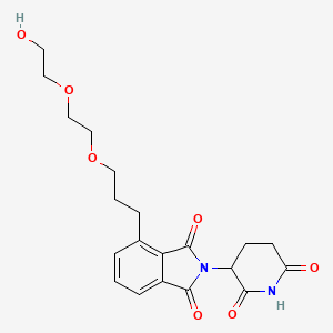 molecular formula C20H24N2O7 B14763826 Thalidomide-C3-PEG2-OH 