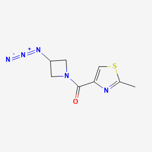 molecular formula C8H9N5OS B1476383 (3-Azidoazetidin-1-yl)(2-methylthiazol-4-yl)methanone CAS No. 2098010-61-6