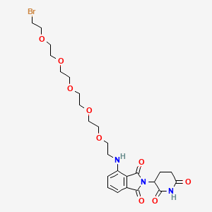 molecular formula C25H34BrN3O9 B14763831 Pomalidomide-PEG5-C2-Br 