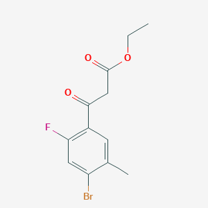 Ethyl 3-(4-bromo-2-fluoro-5-methylphenyl)-3-oxopropanoate