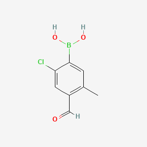 (2-Chloro-4-formyl-5-methylphenyl)boronic acid