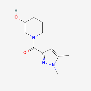 (1,5-dimethyl-1H-pyrazol-3-yl)(3-hydroxypiperidin-1-yl)methanone