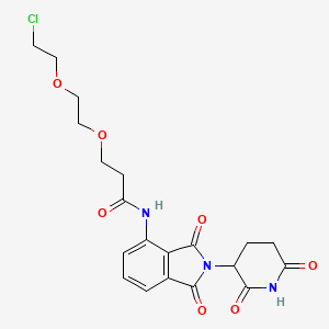 molecular formula C20H22ClN3O7 B14763872 Pomalidomide-CO-PEG2-C2-Cl 