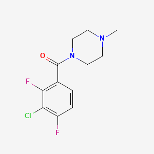 molecular formula C12H13ClF2N2O B14763894 (3-Chloro-2,4-difluorophenyl)(4-methylpiperazin-1-yl)methanone 