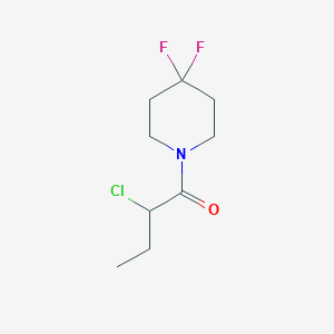 molecular formula C9H14ClF2NO B1476390 2-Chloro-1-(4,4-difluoropiperidin-1-yl)butan-1-one CAS No. 2091118-26-0