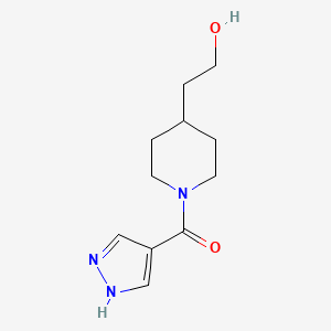 (4-(2-hydroxyethyl)piperidin-1-yl)(1H-pyrazol-4-yl)methanone
