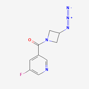 molecular formula C9H8FN5O B1476393 (3-Azidoazetidin-1-yl)(5-fluoropyridin-3-yl)methanone CAS No. 2097952-34-4