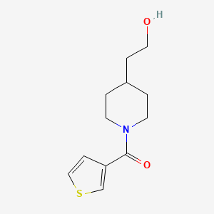 molecular formula C12H17NO2S B1476394 (4-(2-Hydroxyethyl)piperidin-1-yl)(thiophen-3-yl)methanone CAS No. 2025099-85-6