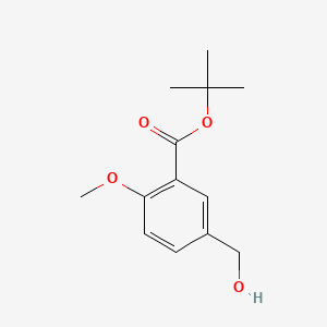 molecular formula C13H18O4 B14763969 tert-Butyl 5-(hydroxymethyl)-2-methoxybenzoate 