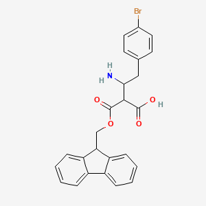 3-azanyl-4-(4-bromophenyl)-2-(9H-fluoren-9-ylmethoxycarbonyl)butanoic acid