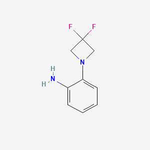 molecular formula C9H10F2N2 B1476398 2-(3,3-Difluoroazetidin-1-yl)aniline CAS No. 2092705-24-1