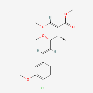 5-Hexenoic acid, 6-(4-chloro-3-methoxyphenyl)-4-methoxy-2-(methoxymethylene)-3-methyl-, methyl ester, (2E,3S,4S,5E)-