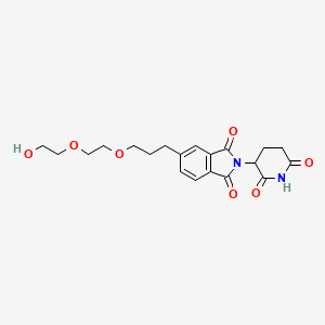 molecular formula C20H24N2O7 B14763988 Thalidomide-5'-C3-PEG2-OH 