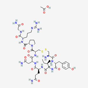 molecular formula C45H71N15O14S2 B14764015 [Arg8]-Vasotocin acetate 