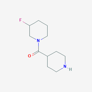 molecular formula C11H19FN2O B1476402 (3-氟哌啶-1-基)(哌啶-4-基)甲酮 CAS No. 2004988-52-5