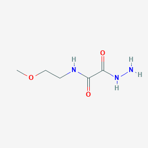 2-hydrazinyl-N-(2-methoxyethyl)-2-oxoacetamide