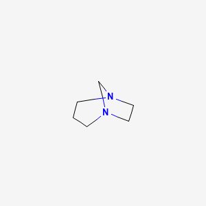 molecular formula C6H12N2 B14764030 1,5-Diazabicyclo[3.2.1]octane CAS No. 280-28-4