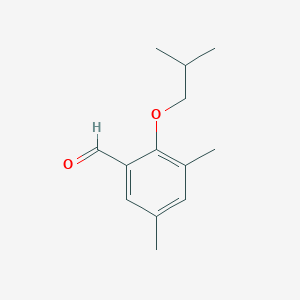 molecular formula C13H18O2 B14764035 2-Isobutoxy-3,5-dimethylbenzaldehyde 