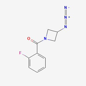 molecular formula C10H9FN4O B1476404 (3-Azidoazetidin-1-yl)(2-fluorophenyl)methanone CAS No. 2098081-56-0