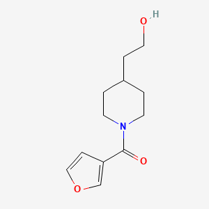 molecular formula C12H17NO3 B1476405 Furan-3-yl(4-(2-hydroxyethyl)piperidin-1-yl)methanone CAS No. 2022470-38-6