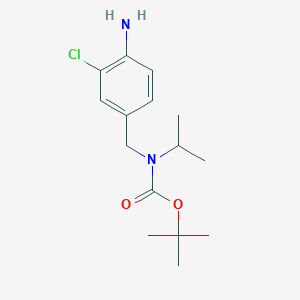 molecular formula C15H23ClN2O2 B14764068 tert-Butyl 4-amino-3-chlorobenzyl(isopropyl)carbamate 