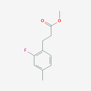 molecular formula C11H13FO2 B14764079 Benzenepropanoic acid, 2-fluoro-4-methyl-, methyl ester 