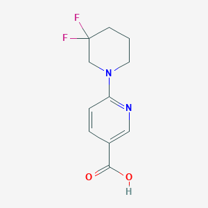 molecular formula C11H12F2N2O2 B1476410 6-(3,3-Difluoropiperidin-1-yl)nicotinic acid CAS No. 2000117-61-1