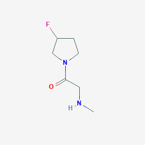molecular formula C7H13FN2O B1476411 1-(3-氟吡咯啉-1-基)-2-(甲基氨基)乙酮 CAS No. 2001811-63-6