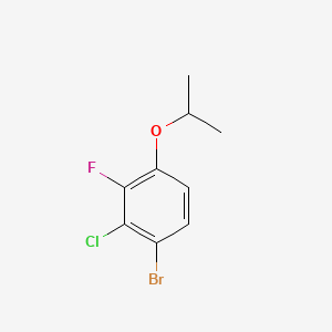 molecular formula C9H9BrClFO B14764134 1-Bromo-2-chloro-3-fluoro-4-isopropoxybenzene 