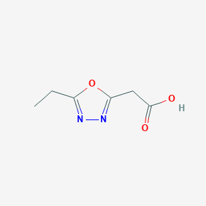 molecular formula C6H8N2O3 B14764137 2-(5-Ethyl-1,3,4-oxadiazol-2-yl)acetic acid 