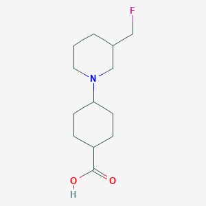 molecular formula C13H22FNO2 B1476415 4-(3-(氟甲基)哌啶-1-基)环己烷-1-羧酸 CAS No. 2097980-20-4