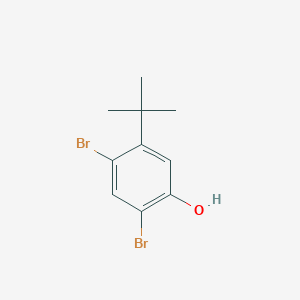 molecular formula C10H12Br2O B14764156 2,4-Dibromo-5-(tert-butyl)phenol 