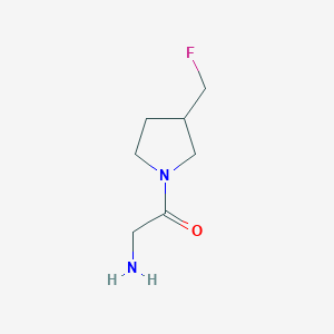 molecular formula C7H13FN2O B1476416 2-Amino-1-(3-(fluoromethyl)pyrrolidin-1-yl)ethan-1-one CAS No. 2092486-48-9