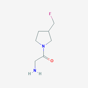 molecular formula C7H13FN2O B1476416 2-氨基-1-(3-(氟甲基)吡咯烷-1-基)乙烷-1-酮 CAS No. 2092486-48-9