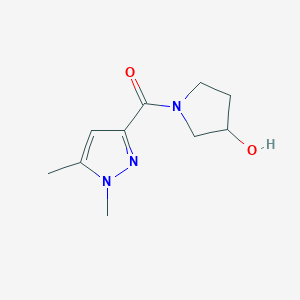 molecular formula C10H15N3O2 B1476418 (1,5-dimethyl-1H-pyrazol-3-yl)(3-hydroxypyrrolidin-1-yl)methanone CAS No. 1694782-42-7
