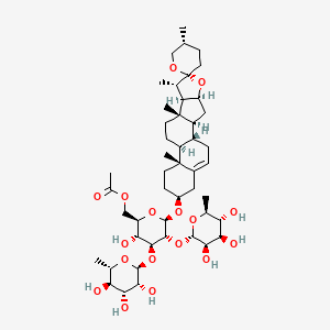 molecular formula C47H74O17 B14764192 Taccaoside E 