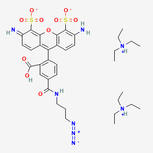 molecular formula C36H50N8O10S2 B14764202 1679326-36-3 (With azidohexyl group) 