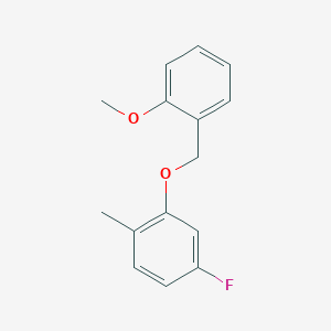 4-Fluoro-2-((2-methoxybenzyl)oxy)-1-methylbenzene