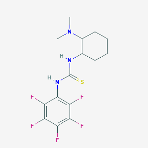 1-[2-(Dimethylamino)cyclohexyl]-3-(2,3,4,5,6-pentafluorophenyl)thiourea