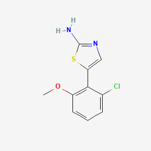 molecular formula C10H9ClN2OS B14764229 5-(2-Chloro-6-methoxyphenyl)thiazol-2-amine 